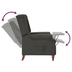 Casa si Gradina - Mobilier - Scaune si fotolii - Fotolii - Fotoliu rabatabil, gri inchis, material textil - Infinity.ro
