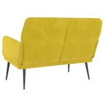 Casa si Gradina - Mobilier - Canapele si coltare - Banchete - Banca, galben, 108x79x79 cm, catifea - Infinity.ro