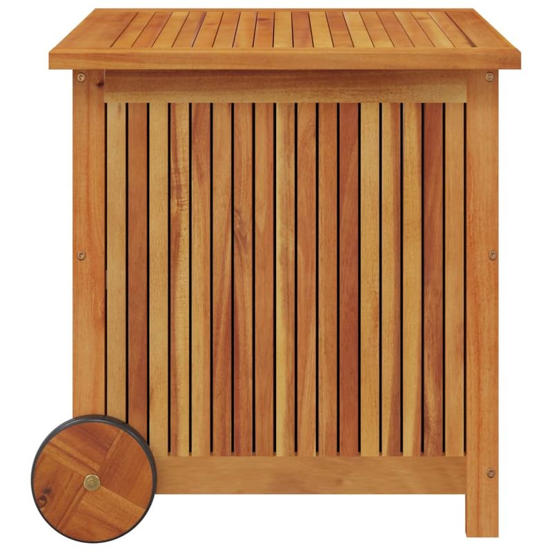 Casa si Gradina/Gradina si terasa/Mobilier exterior/Dulapuri si lazi depozitare exterior - Lada de depozitare gradina cu roti, 60x50x58 cm, lemn acacia - Infinity.ro