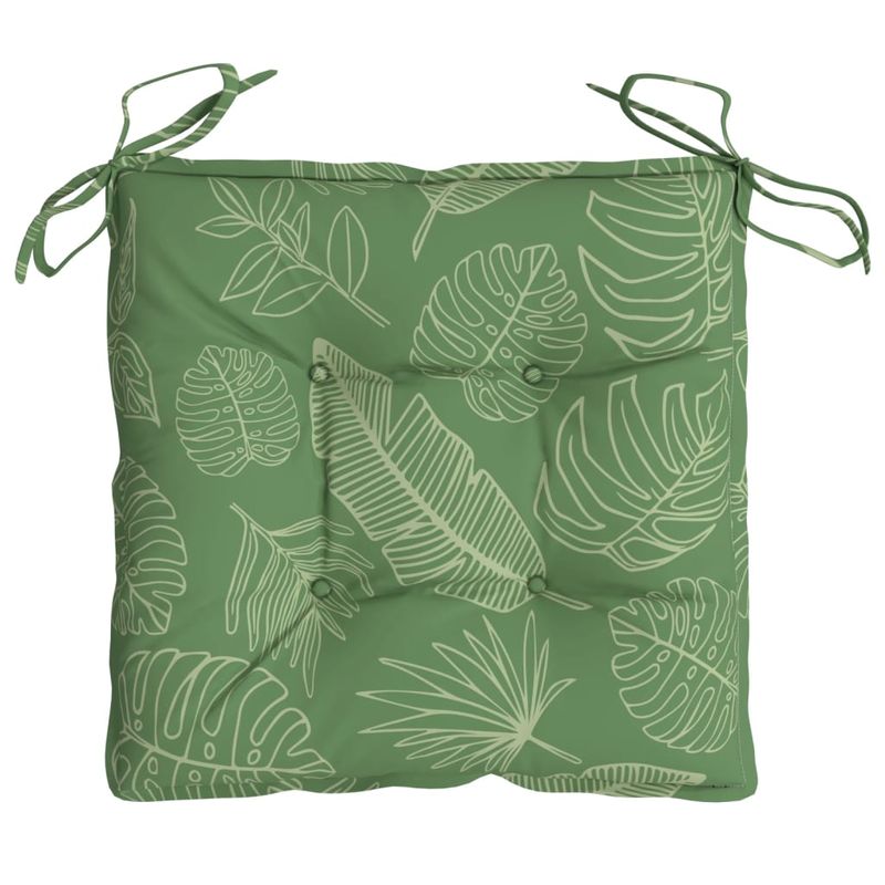 Casa si Gradina - Textile si covoare - Perne si pilote - Perne decorative - Perne de scaun, 2 buc., 40x40x7 cm, textil, model frunze - Infinity.ro