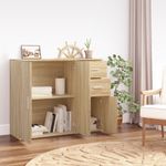 Casa si Gradina - Mobilier - Comode si corpuri - Comode - Servanta, stejar sonoma, 91x29,5x75 cm, lemn prelucrat - Infinity.ro