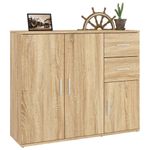 Casa si Gradina - Mobilier - Comode si corpuri - Comode - Servanta, stejar sonoma, 91x29,5x75 cm, lemn prelucrat - Infinity.ro
