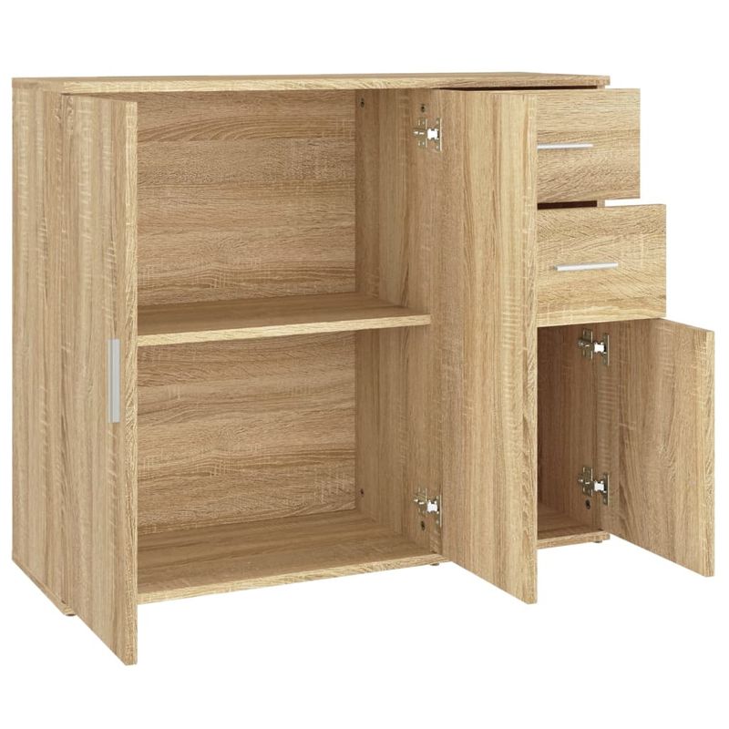 Casa si Gradina - Mobilier - Comode si corpuri - Comode - Servanta, stejar sonoma, 91x29,5x75 cm, lemn prelucrat - Infinity.ro