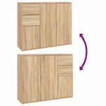 Casa si Gradina - Mobilier - Comode si corpuri - Comode - Servanta, stejar sonoma, 91x29,5x75 cm, lemn prelucrat - Infinity.ro