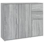 Casa si Gradina - Mobilier - Comode si corpuri - Comode - Servanta, sonoma gri, 91x29,5x75 cm, lemn prelucrat - Infinity.ro