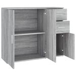 Casa si Gradina - Mobilier - Comode si corpuri - Comode - Servanta, sonoma gri, 91x29,5x75 cm, lemn prelucrat - Infinity.ro