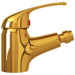 Casa si Gradina - Sanitare - Lavoar baie si accesorii - Baterii sanitare - Baterie robinet pentru bideu baie, auriu, 13x12 cm - Infinity.ro