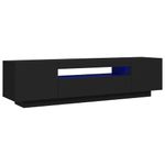Casa si Gradina - Mobilier - Comode si corpuri - Comode - Comoda TV cu lumini LED, negru, 160x35x40 cm - Infinity.ro