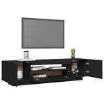 Casa si Gradina - Mobilier - Comode si corpuri - Comode - Comoda TV cu lumini LED, negru, 160x35x40 cm - Infinity.ro