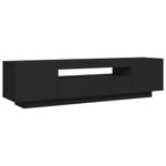 Casa si Gradina - Mobilier - Comode si corpuri - Comode - Comoda TV cu lumini LED, negru, 160x35x40 cm - Infinity.ro