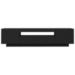 Casa si Gradina - Mobilier - Comode si corpuri - Comode - Comoda TV cu lumini LED, negru, 160x35x40 cm - Infinity.ro