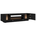 Casa si Gradina - Mobilier - Comode si corpuri - Comode - Comoda TV cu lumini LED, negru, 160x35x40 cm - Infinity.ro