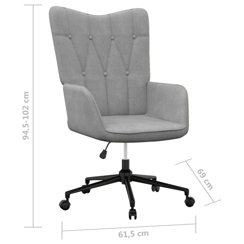 Casa si Gradina - Mobilier - Scaune si fotolii - Fotolii - Fotoliu de relaxare, gri deschis, material textil - Infinity.ro