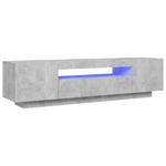 Casa si Gradina - Mobilier - Comode si corpuri - Comode - Comoda TV cu lumini LED, gri beton, 160x35x40 cm - Infinity.ro