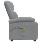 Ingrijire personala si Cosmetice - Sanatate si wellness - Articole wellness - Fotolii de masaj - Fotoliu de masaj electric rabatabil, gri deschis, textil - Infinity.ro