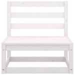 Casa si Gradina - Gradina si terasa - Mobilier exterior - Seturi mobila gradina - Set mobilier de gradina, 7 piese, alb, lemn masiv de pin - Infinity.ro
