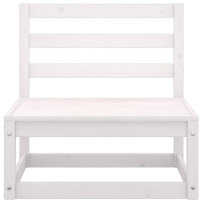 Casa si Gradina - Gradina si terasa - Mobilier exterior - Seturi mobila gradina - Set mobilier de gradina, 7 piese, alb, lemn masiv de pin - Infinity.ro