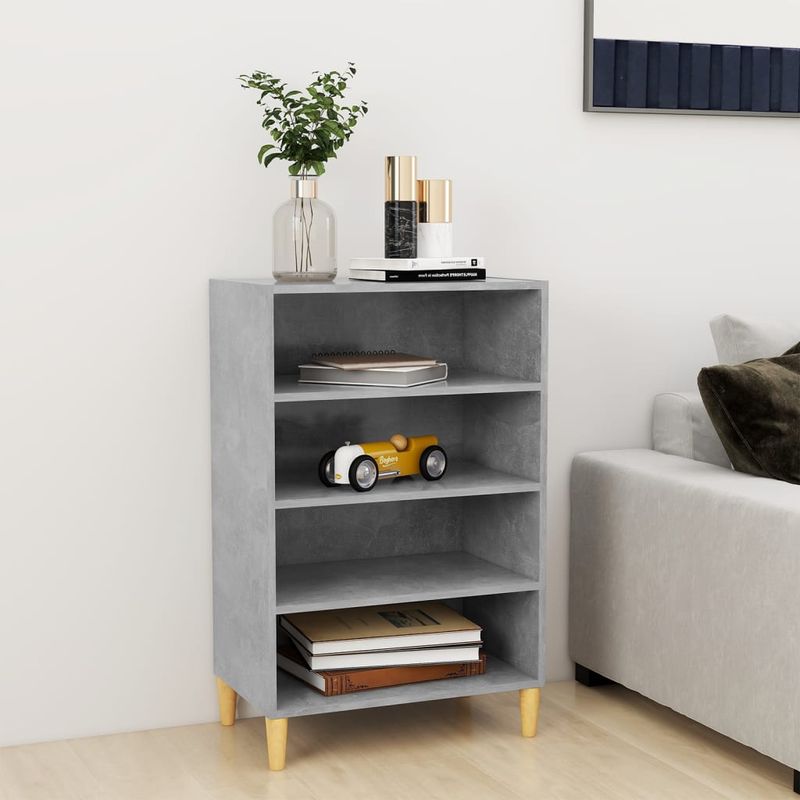 Casa si Gradina - Mobilier - Comode si corpuri - Comode - Servanta, gri beton, 57x35x90 cm, PAL - Infinity.ro