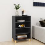Casa si Gradina - Mobilier - Comode si corpuri - Comode - Servanta, gri extralucios, 57x35x90 cm, PAL - Infinity.ro