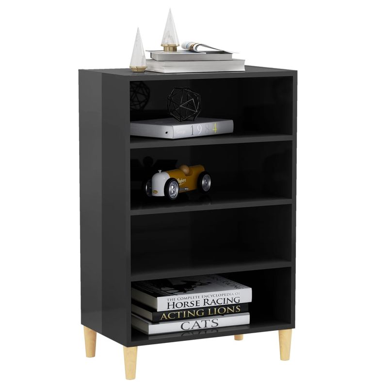 Casa si Gradina - Mobilier - Comode si corpuri - Comode - Servanta, gri extralucios, 57x35x90 cm, PAL - Infinity.ro