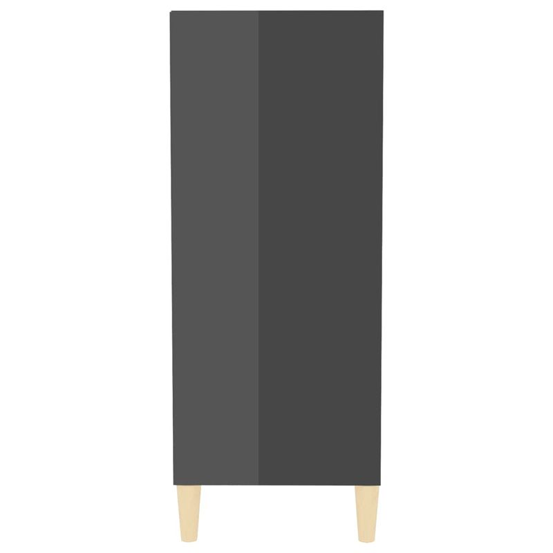 Casa si Gradina - Mobilier - Comode si corpuri - Comode - Servanta, gri extralucios, 57x35x90 cm, PAL - Infinity.ro