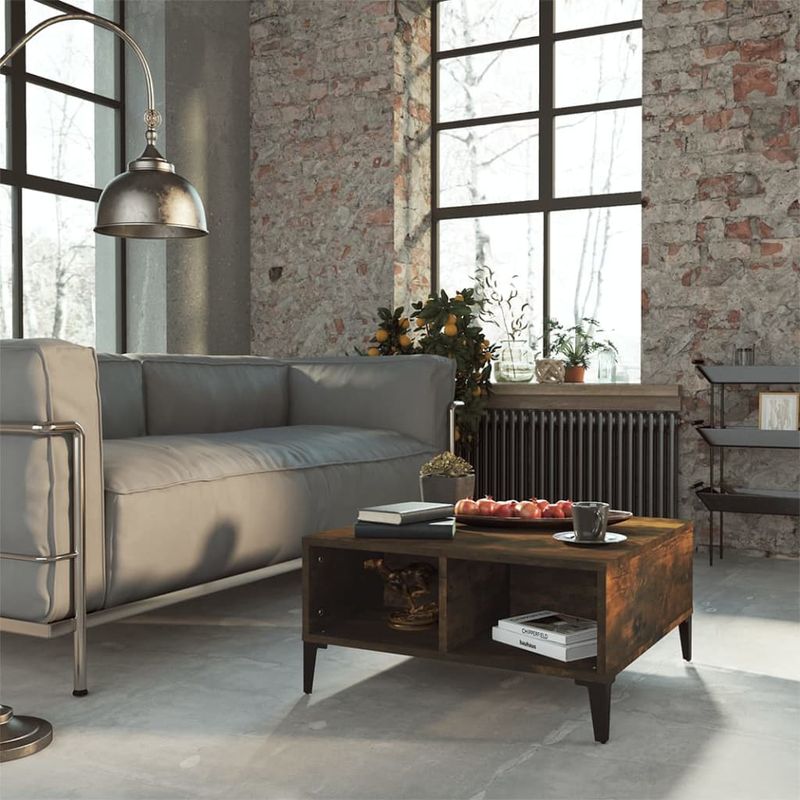 Casa si Gradina - Mobilier - Mese si birouri - Masute de cafea - Masuta de cafea, stejar fumuriu, 60x60x30 cm, PAL - Infinity.ro