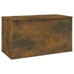 Casa si Gradina - Mobilier - Organizare si depozitare - Cufere si lazi - Cufar de depozitare stejar fumuriu 84x42x46 cm lemn prelucrat - Infinity.ro