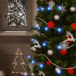 Casa si Gradina - Decoratiuni - Decoratiuni de sezon - Lumini solare, 2 buc.x200 LED albastru int/ext - Infinity.ro