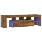 Casa si Gradina - Mobilier - Comode si corpuri - Comode - Comoda TV cu lumini LED, stejar fumuriu 140x36,5x40 cm - Infinity.ro