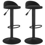 Casa si Gradina - Mobilier - Scaune si fotolii - Scaune - Scaune de bar, 2 buc., negru, catifea - Infinity.ro