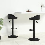 Casa si Gradina - Mobilier - Scaune si fotolii - Scaune - Scaune de bar, 2 buc., negru, catifea - Infinity.ro