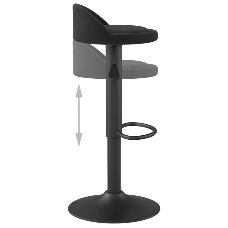 Casa si Gradina - Mobilier - Scaune si fotolii - Scaune - Scaune de bar, 2 buc., negru, catifea - Infinity.ro