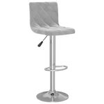 Casa si Gradina - Mobilier - Scaune si fotolii - Scaune - Scaune de bar, 2 buc., gri deschis, catifea - Infinity.ro