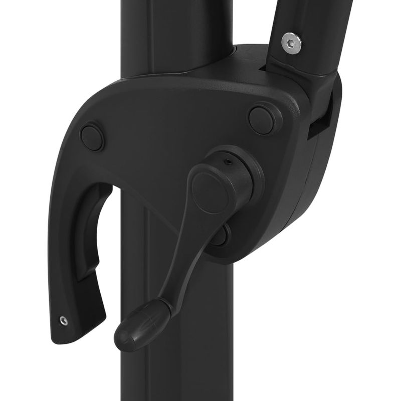 Casa si Gradina - Gradina si terasa - Umbrele si pavilioane - Umbrele - Umbrela de soare 4 niveluri stalp aluminiu negru 250x250 cm - Infinity.ro