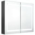 Casa si Gradina - Mobilier - Mobilier baie - Corpuri baie - Dulap de baie cu oglinda și LED, 80x12x68 cm - Infinity.ro