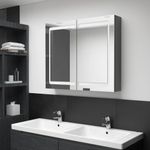 Casa si Gradina - Mobilier - Mobilier baie - Corpuri baie - Dulap de baie cu oglinda și LED, 80x12x68 cm - Infinity.ro