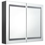 Casa si Gradina - Mobilier - Mobilier baie - Corpuri baie - Dulap de baie cu oglinda și LED, 80x12x68 cm - Infinity.ro