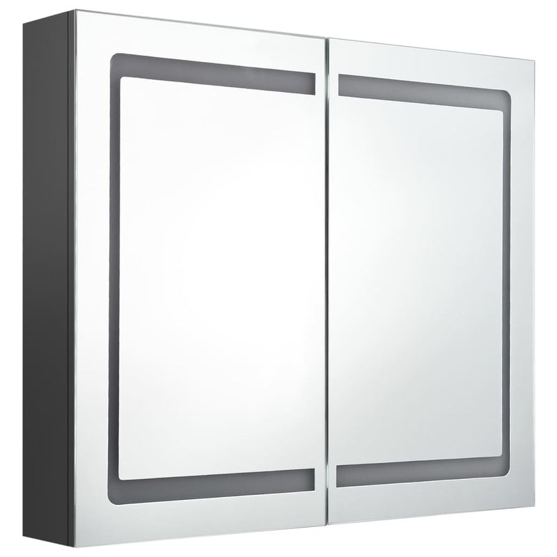 Casa si Gradina - Mobilier - Mobilier baie - Corpuri baie - Dulap de baie cu oglinda și LED, 80x12x68 cm - Infinity.ro