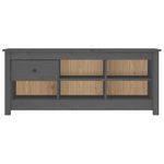 Casa si Gradina - Mobilier - Organizare si depozitare - Organizator incaltaminte - Dulap pentru pantofi, gri, 110x38x45,5 cm, lemn masiv pin - Infinity.ro