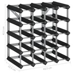 Casa si Gradina - Bucatarie si vesela - Accesorii bar - Suporturi bauturi - Suport de vinuri, 20 sticle, negru, lemn masiv de pin - Infinity.ro