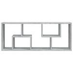 Casa si Gradina - Mobilier - Biblioteci si rafturi - Rafturi - Raft de perete, gri beton, 36x16x90 cm, PAL - Infinity.ro