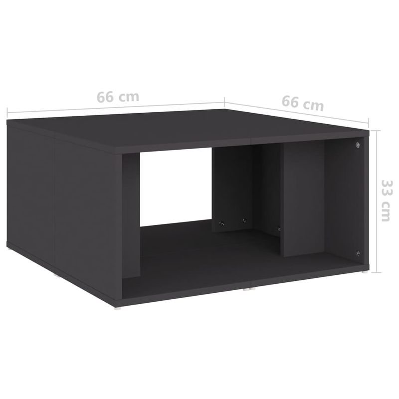 Casa si Gradina - Mobilier - Mese si birouri - Masute de cafea - Masute de cafea, 4 buc., gri, 33x33x33 cm, PAL - Infinity.ro