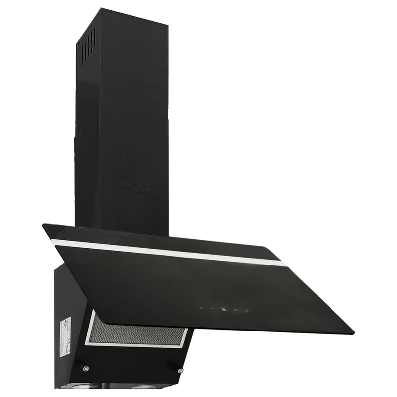 Electronice si Electrocasnice - Aragazuri, cuptoare si hote - Hote - Hote traditionale - Hota de perete negru 60 cm otel si sticla securizata - Infinity.ro