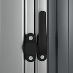 Casa si Gradina - Gradina si terasa - Casute de gradina - Sopron de gradina, gri, 118,5x97x209,5 cm, otel zincat - Infinity.ro