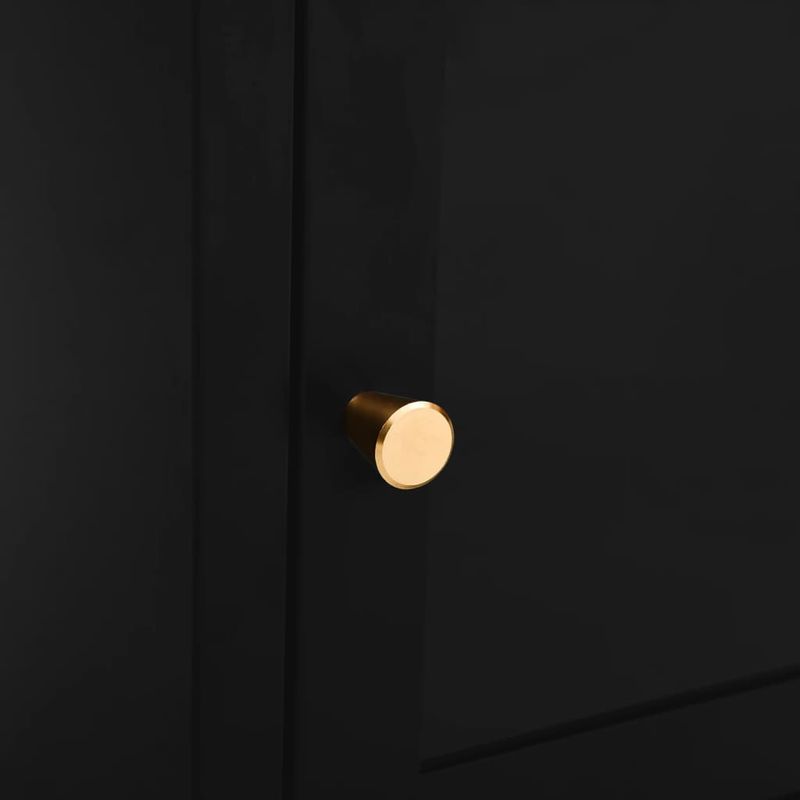 Casa si Gradina - Mobilier - Comode si corpuri - Noptiere - Noptiera, 2 buc., negru, 40x30x54,5 cm, otel si sticla - Infinity.ro
