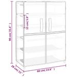 Casa si Gradina - Mobilier - Organizare si depozitare - Organizator incaltaminte - Pantofar, gri, 60x28x90 cm, material textil - Infinity.ro