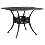 Casa si Gradina - Gradina si terasa - Mobilier exterior - Mese gradina - Masa de gradina, negru, 90x90x73 cm, aluminiu turnat - Infinity.ro