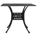 Casa si Gradina - Gradina si terasa - Mobilier exterior - Mese gradina - Masa de gradina, negru, 90x90x73 cm, aluminiu turnat - Infinity.ro