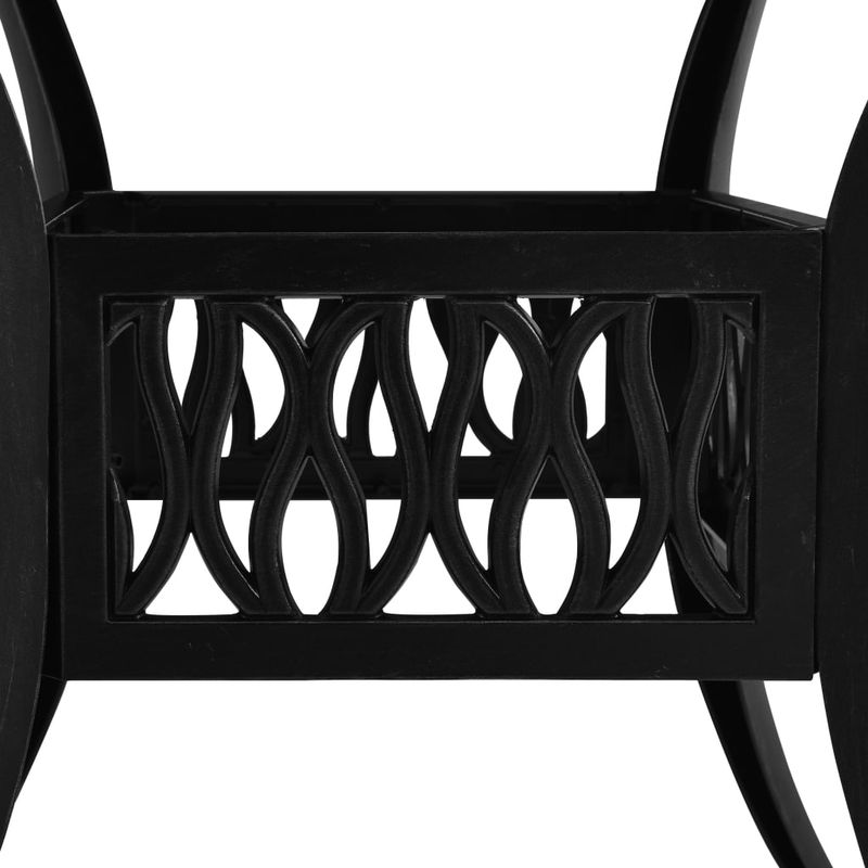 Casa si Gradina - Gradina si terasa - Mobilier exterior - Mese gradina - Masa de gradina, negru, 90x90x73 cm, aluminiu turnat - Infinity.ro