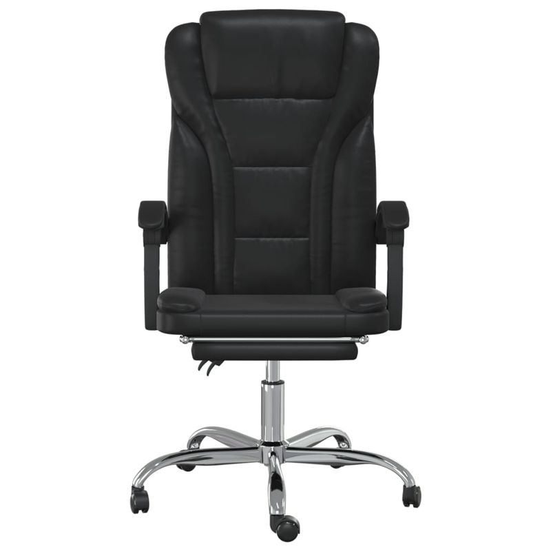 Casa si Gradina - Mobilier - Scaune si fotolii - Scaune - Scaun de birou rabatabil, negru, piele ecologica - Infinity.ro
